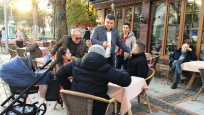 BELEDİYE BAŞKAN ADAY ADAYI ÜZMEN’DEN  PAZARYERİ VE SANAYİ ESNAFINA ZİYARET