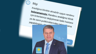 İYİ Parti Meriç İlçe Başkanı Ömer Ergin“Vatandaş bir çok bölüme randevu alamıyor.”