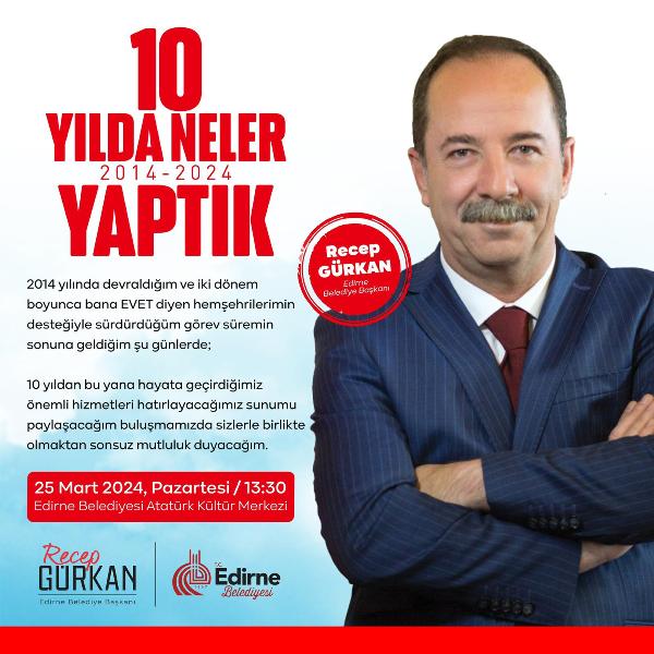 Edirne Belediye Başkanı Recep