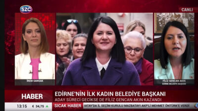 Edirne’nin ilk kadın Belediye Başkanı Av. Filiz Gencan Akın Sözcü