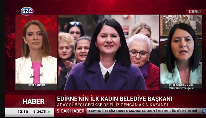 Edirne’nin ilk kadın Belediye