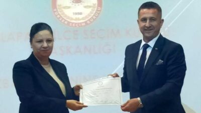 LALAPAŞA’nın yeni Başkanı Mazbatasını aldı.