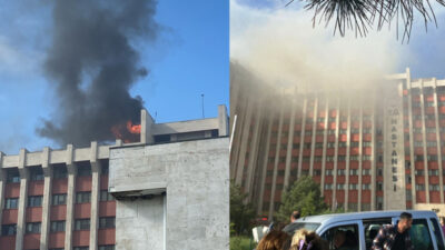 EDİRNE TIP FAKÜLTESİ’NDE KORKUTAN YANGIN