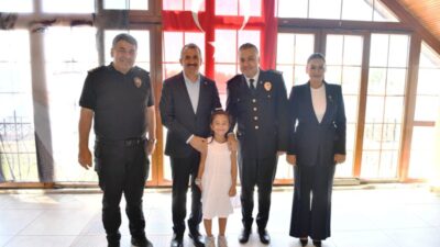 Emniyet mensupları için rütbe terfi töreni düzenlendi.