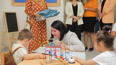 EDİRNE BELEDİYE BAŞKANI AV. FİLİZ GENCAN AKIN,MİNİKLERİN İLK GÜN HEYECANINA ORTAK OLDU