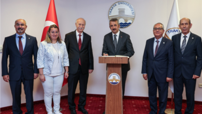 EDİRNE VALİSİ YUNUS SEZER’DEN TRAKYA ÜNİVERSİTESİNE ZİYARET