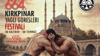 KIRKPINAR YAĞLI GÜREŞLERİ FESTİVALİ PROGRAMI BELLİ OLDU Festival; 30 Haziran Pazartesi günü
