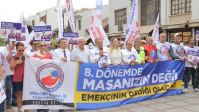 Birleşik Kamu-İş’ten Edirne’de Tarihi Eylem: “8. Dönem Toplu Sözleşmede Artık Biz Varız!”