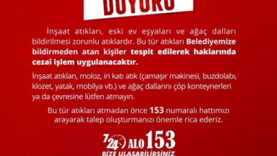 Edirne Belediyesi’nden Önemli Uyarı: Bu Atıkları Sokaklara Bırakanlara Ceza Geliyor!