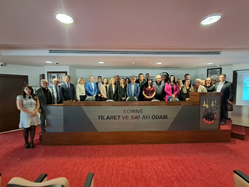 Uluslararası Turizm Eğitim Danışmanlık Şirketinin Bürosu (BG) Edirne’de hizmete girdi. Edirne Ticaret ve Sanayi