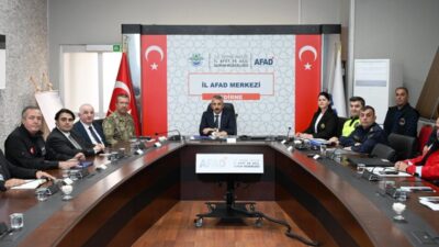 TAMP-Edirne Afet Müdahale Planı Toplantısı Vali Yunus Sezer Başkanlığında Gerçekleştirildi