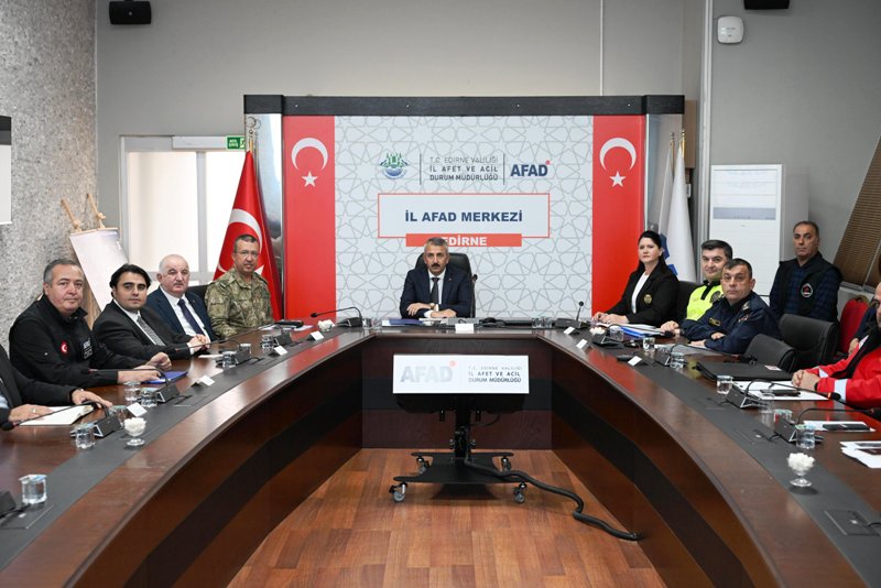 Edirne, olası afetlere karşı