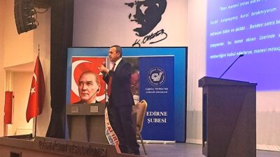 Edirne’de Anlamlı Buluşma: ÇYDD’den “Atatürk ve Cumhuriyet” Söyleşisi
