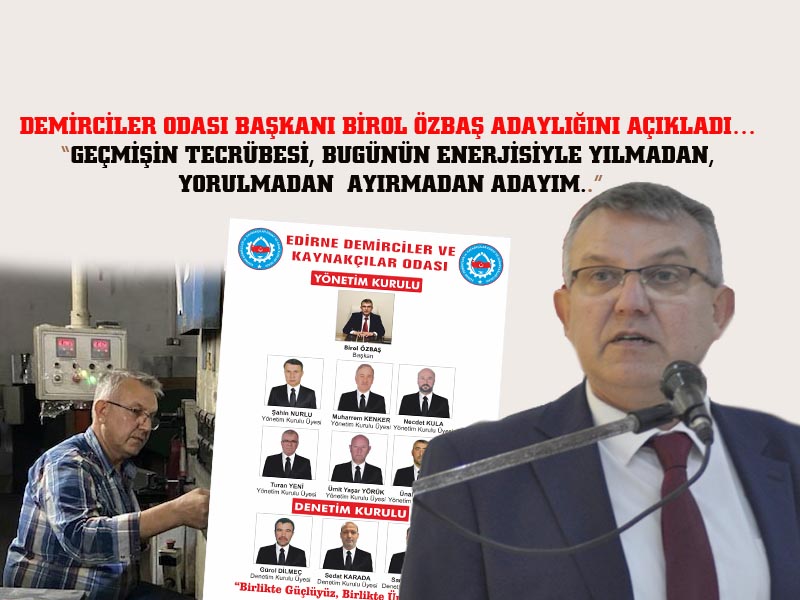 “GEÇMİŞİN TECRÜBESİ, BUGÜNÜN ENERJİSİYLE YILMADAN, YORULMADAN AYIRMADAN…. ADAYIM..” 14 Şubat