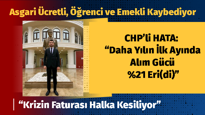 CHP Edirne İl Gençlik Kolları Başkanı Özgür HATA, 2026 yılının
