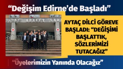 Edirne Şoförler ve Otomobilciler Odası’nın Olağan Genel Kurulu’nda başkanlığa seçilen,