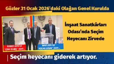 Gözler 31 Ocak 2026’daki Olağan Genel Kurulda Edirne İnşaat Sanatkârları