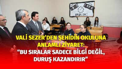 “BU SIRALAR SADECE BİLGİ DEĞİL, DURUŞ KAZANDIRIR”* Edirne Valisi Yunus