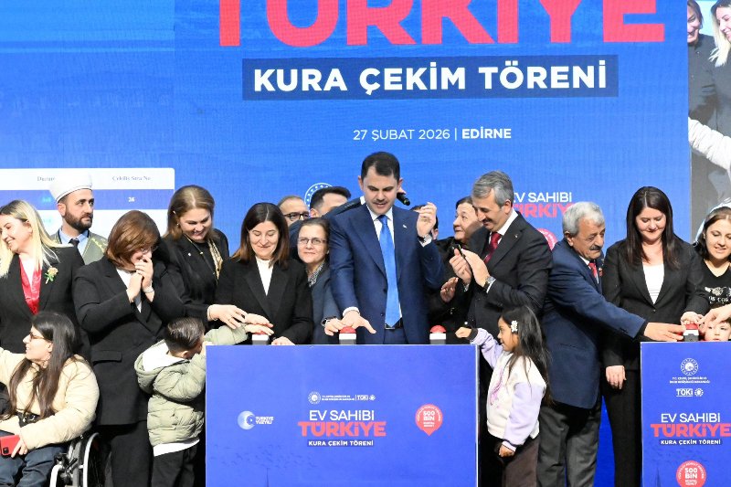 Edirne’de “Yüzyılın Konut Projesi” Kura Heyecanı: 2 Bin 530 Sosyal