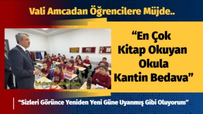 Vali Sezer’den 100. Yıl İlkokulu’na Anlamlı Ziyaret: “En Çok Kitap