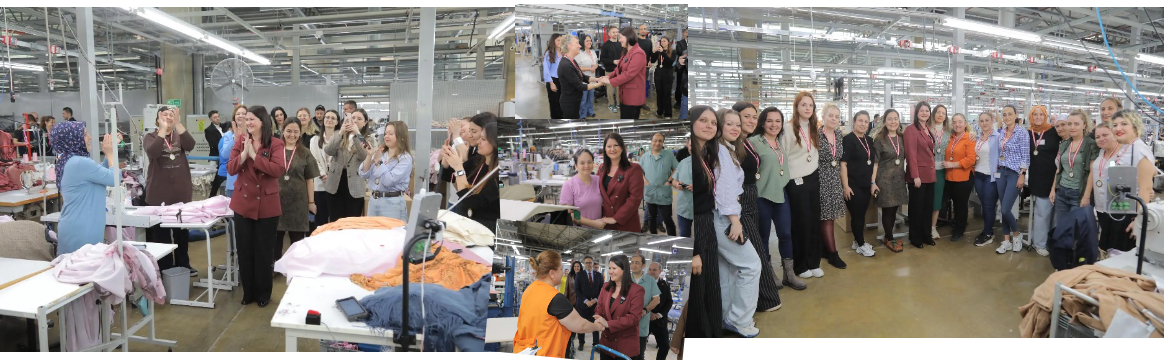 ÜRETİMİN MERKEZİNDE ÇİÇEKLERLE KARŞILANDI Edirne