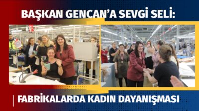 ÜRETİMİN MERKEZİNDE ÇİÇEKLERLE KARŞILANDI Edirne Belediye Başkanı Filiz Gencan, 8