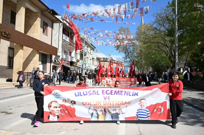 23 Nisan Ulusal Egemenlik ve Çocuk Bayramı, Edirne’de bu yıl