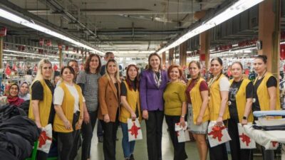 AK Parti Edirne İl Başkanı Belgin İba, kadın çalışanların ihracata