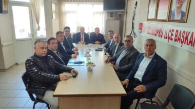 CHP Edirne İl Başkanı Yücel Balkanlı başkanlığında düzenlenen olağan aylık