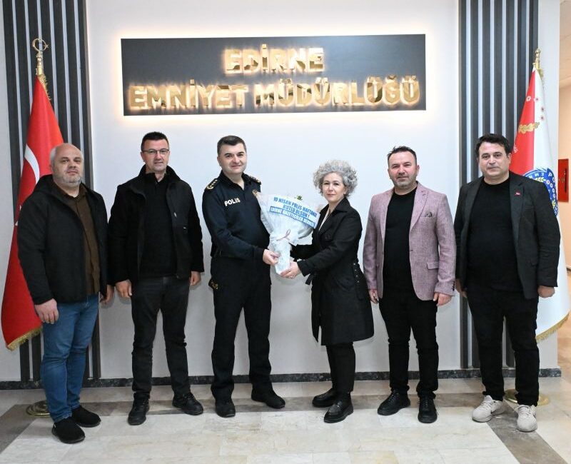 Türk Polis Teşkilatı’nın 181. kuruluş yıl dönümü dolayısıyla Edirne Gazeteciler