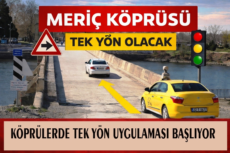 Edirne’de yaz aylarının yaklaşmasıyla birlikte artan trafik yoğunluğuna karşı yeni