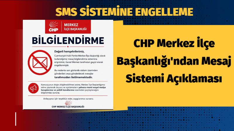 CHP Edirne Merkez İlçe Başkanlığı, son günlerde parti adına gönderilen
