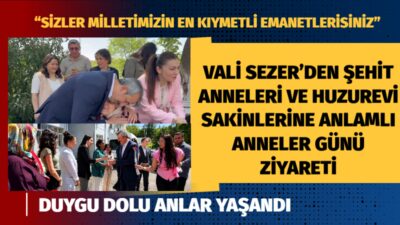 Edirne Valisi Yunus Sezer ve eşi Canan Sezer, Anneler Günü