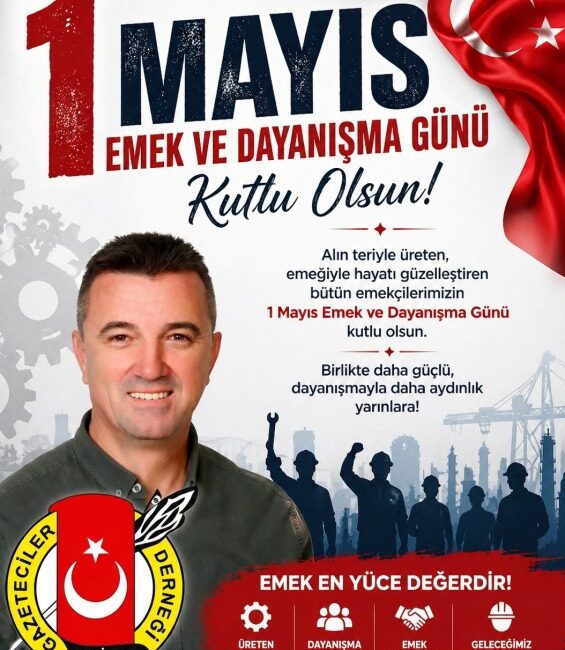 Edirne Gazeteciler Derneği Başkanı Gökhan Tuzladan, 1 Mayıs Emek ve