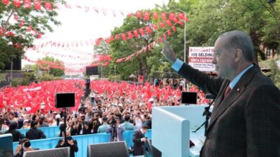 Cumhurbaşkanı Recep Tayyip Erdoğan, Selimiye Camisi Meydanı’nda gerçekleştirilen Selimiye Camisi