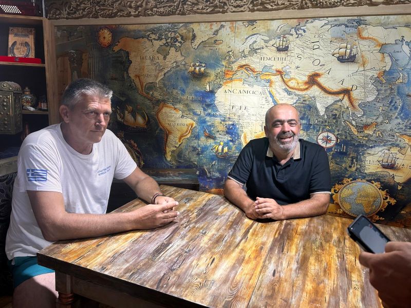 643.Kırpınar Ağası ve Edirneli İş insanı Mustafa Altunhan ve Yunan