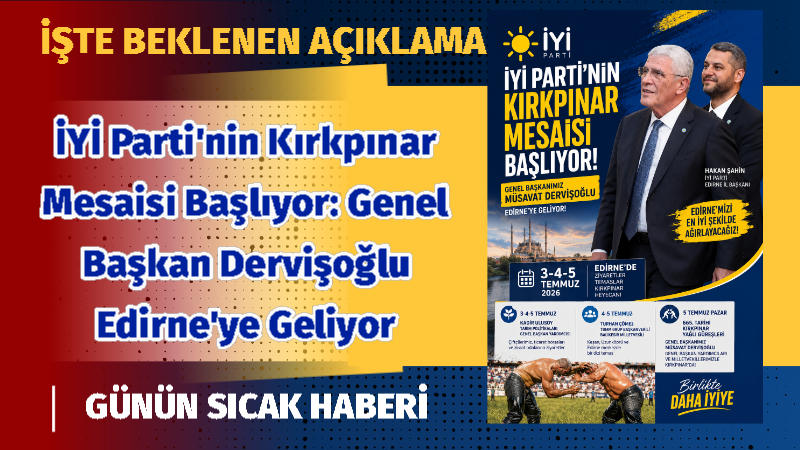 İYİ Parti Edirne İl Başkanı Hakan Şahin’in koordinasyonunda hazırlıkları sürdürülen