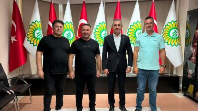 Edirne Gazeteciler Derneği (EGD) Başkanı Gökhan Tuzladan, Başkan Yardımcısı Mehmet