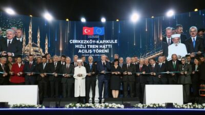 Halkalı-Kapıkule Hızlı Tren Hattı’nın Çerkezköy-Kapıkule etabı Cumhurbaşkanı Recep Tayyip Erdoğan’ın